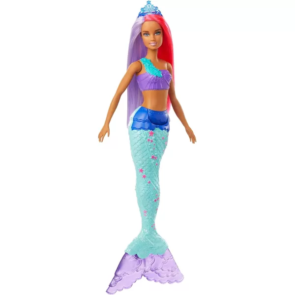 imageBarbie Dreamtopia Mermaid Doll 12inch Pink and Purple Hair with Tiara Gift for 3 to 7 Year Olds