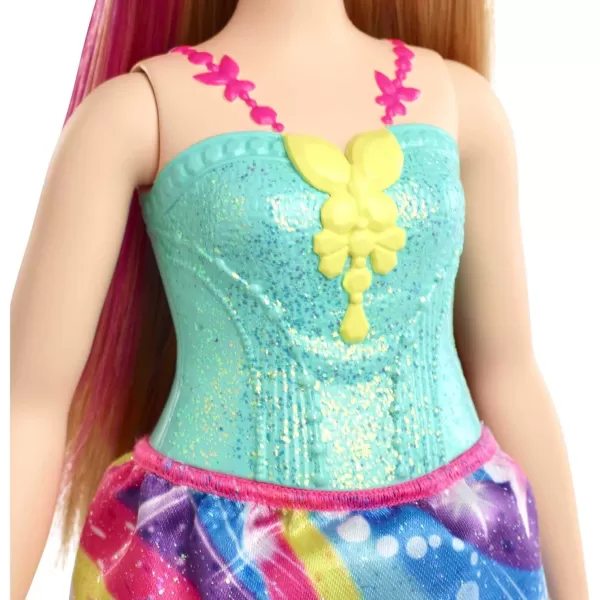 imageBarbie Dreamtopia Princess Doll 12inch Curvy Blonde with Pink Hairstreak