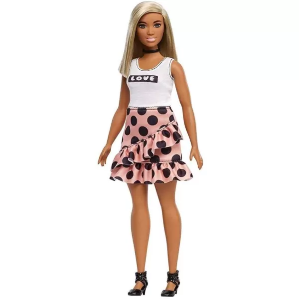 imageBarbie It Takes Two Doll Brooklyn Fashion Doll with Braided Hair Pink NYC Shirt Metallic Skirt ampamp White ShoesPolka Dot