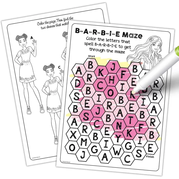 imageBendon Barbie Mattel 16 Page Imagine Ink Coloring Book with 1 Mess Free Marker 49749