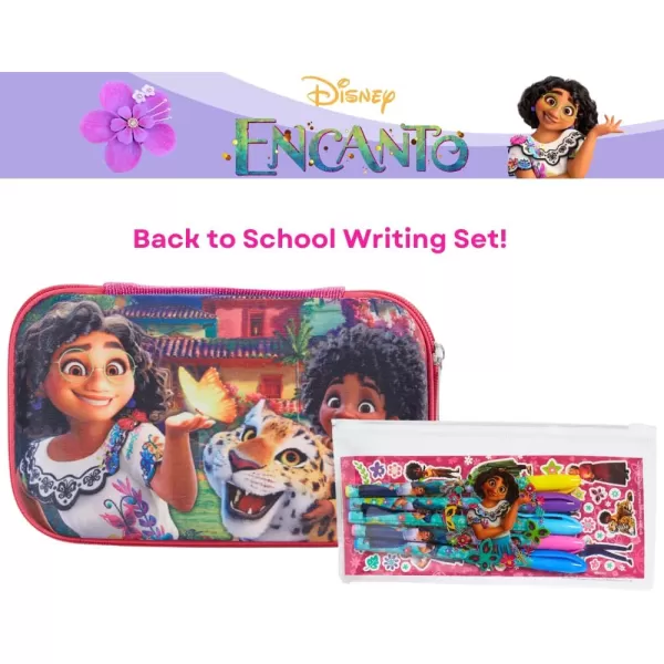 imageInnovative Designs Barbie Pencil Case Set with Stickers and Gel Pens for Kids Molded with Zip Closure PinkEncanto