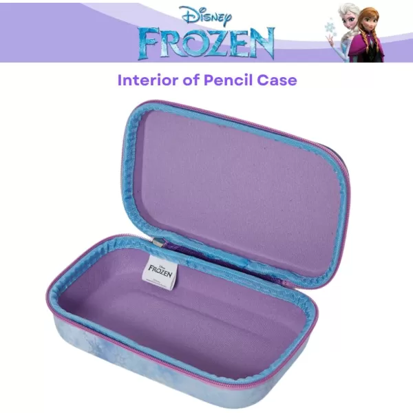 imageInnovative Designs Barbie Pencil Case Set with Stickers and Gel Pens for Kids Molded with Zip Closure PinkFrozen