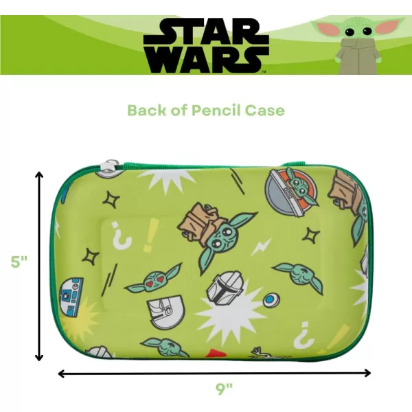 imageInnovative Designs Barbie Pencil Case Set with Stickers and Gel Pens for Kids Molded with Zip Closure PinkStar Wars