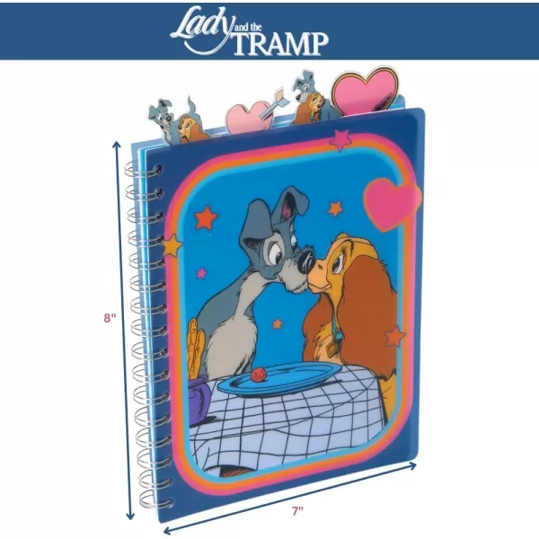 imageInnovative Designs Barbie Tab Journal Notebook Spiral Bound 96 Lined Pages 8 x 7 inches PurpleLady and the Tramp