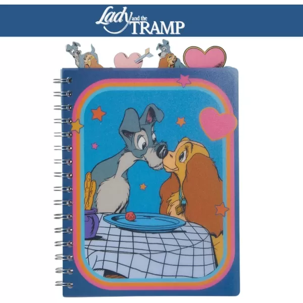 imageInnovative Designs Barbie Tab Journal Notebook Spiral Bound 96 Lined Pages 8 x 7 inches PurpleLady and the Tramp