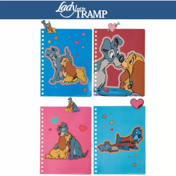 imageInnovative Designs Barbie Tab Journal Notebook Spiral Bound 96 Lined Pages 8 x 7 inches PurpleLady and the Tramp