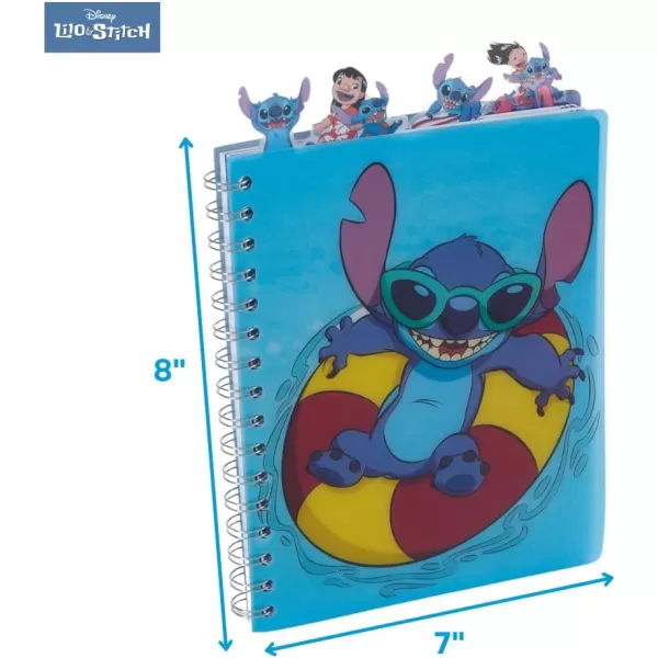 imageInnovative Designs Barbie Tab Journal Notebook Spiral Bound 96 Lined Pages 8 x 7 inches PurpleLilo and Stitch