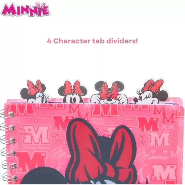 imageInnovative Designs Barbie Tab Journal Notebook Spiral Bound 96 Lined Pages 8 x 7 inches PurpleMinnie Mouse