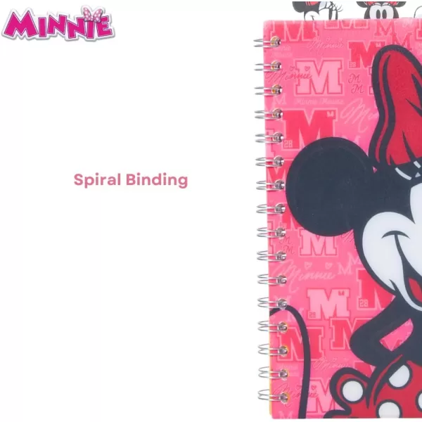 imageInnovative Designs Barbie Tab Journal Notebook Spiral Bound 96 Lined Pages 8 x 7 inches PurpleMinnie Mouse