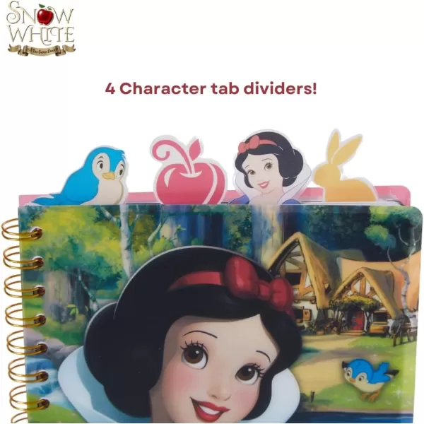 imageInnovative Designs Barbie Tab Journal Notebook Spiral Bound 96 Lined Pages 8 x 7 inches PurpleSnow White