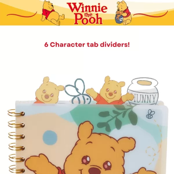 imageInnovative Designs Barbie Tab Journal Notebook Spiral Bound 96 Lined Pages 8 x 7 inches PurpleWinnie the Pooh