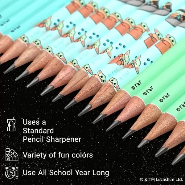 imageYoobi Barbie X 2 Pencils  PreSharpened Pencils with Pink Erasers in Cute Pastel ampamp Metallic Colors with the Iconic Barbie Logo  Fun School ampamp Office Supplies for Kids ampamp Adults  2 Packs of 24Star Wars