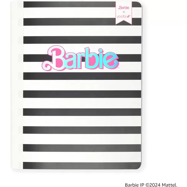 imageYoobi Barbie X College Ruled Composition Notebook Set  3Pack of Kids 1 Subject Notebooks Allover Print Designs  100 Sheets Each For School Office ampamp Home  975 x 75Barbie