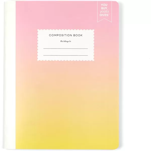 imageYoobi Barbie X College Ruled Composition Notebook Set  3Pack of Kids 1 Subject Notebooks Allover Print Designs  100 Sheets Each For School Office ampamp Home  975 x 75Teal Checkers  Sunset Ombre  Purple Ombre