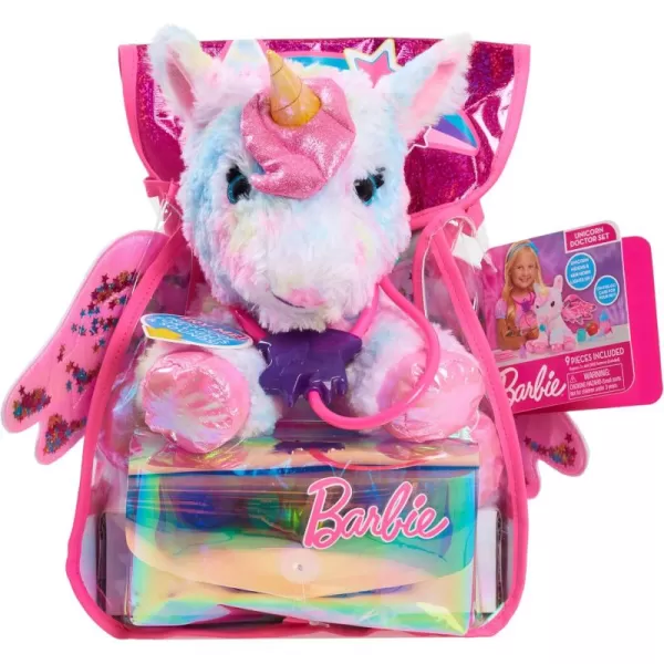 imageBarbie Dreamtopia Unicorn Doctor Interactive Lights and Sounds Plush with Backpack