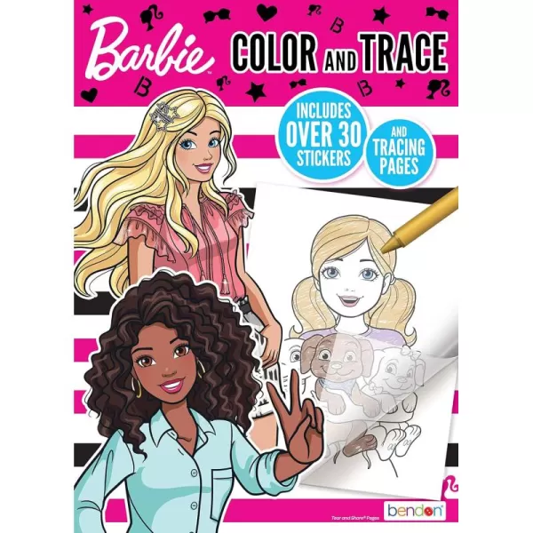 imageBendon Barbie 48Page Color and Trace Coloring and Activity Book 49750