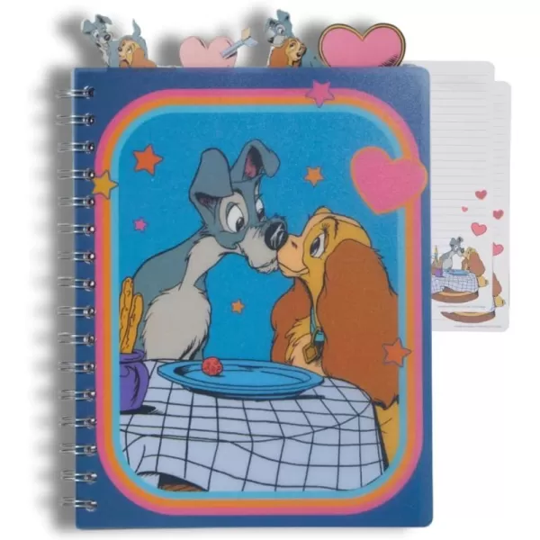 imageInnovative Designs Barbie Tab Journal Notebook Spiral Bound 96 Lined Pages 8 x 7 inches PurpleLady and the Tramp