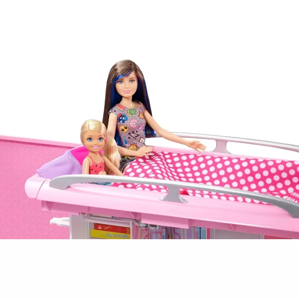 imageBarbie Camper Playset DreamCamper Toy Vehicle with 50 Accessories Including Furniture Pool ampamp Slide Hammocks ampamp FireplaceStandard Packaging