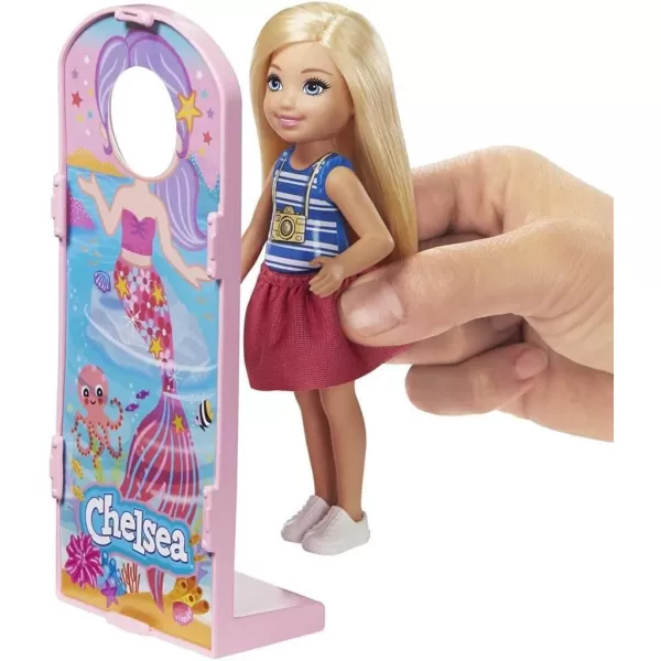 imageBarbie Club Chelsea Carnival Playset with Blonde Small Doll Pet ampamp Accessories Spinning Ferris Wheel Bumper Cars ampamp MoreCarnival