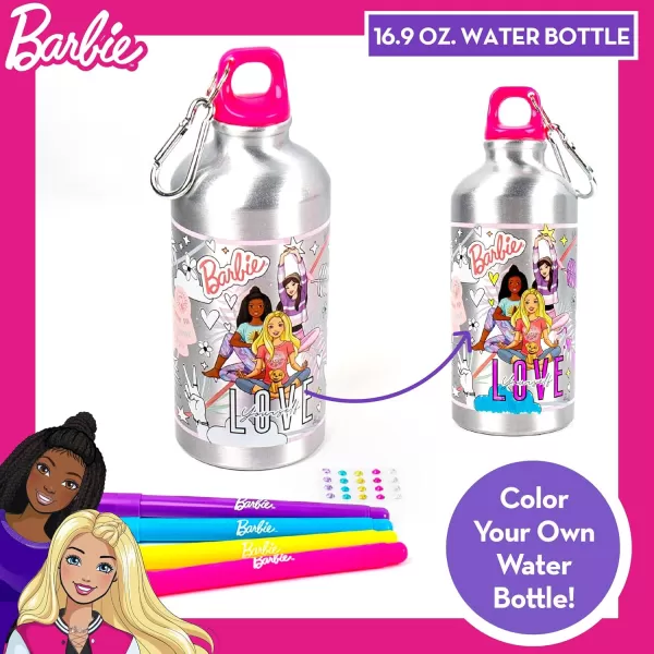 imageBarbie Color Your Own Water Bottle Color Your Own Water Bottle Great For Travel ampamp Road Trips Sports ampamp School Creative Gift Idea Arts ampamp Crafts Activity Kids Ages 6 7 8 9 10 PinkPink