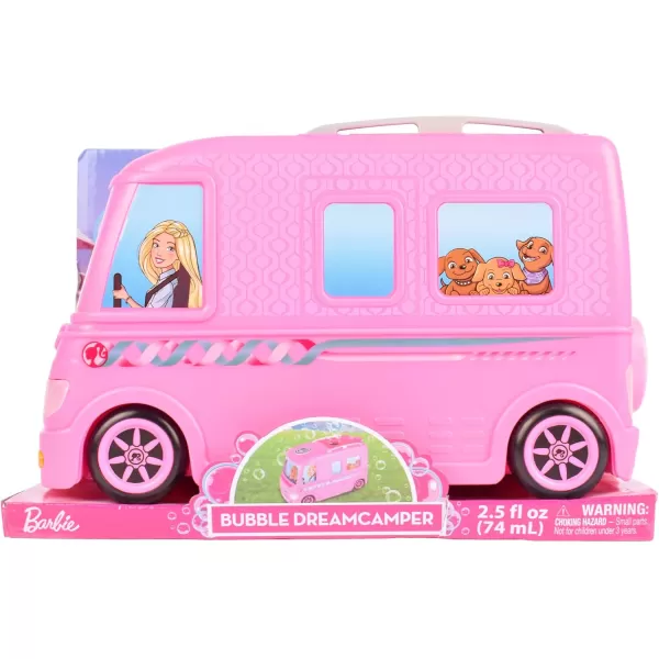 imageBarbie Dream Camper Bubble Machine  Vehicle Toy with Lights and Sounds for Kids  Bubble Solution Included  Sunny Days Entertainment