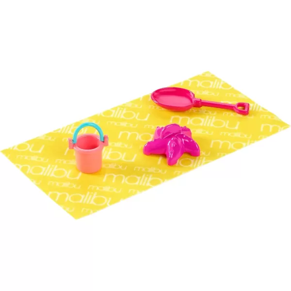 imageBarbie Loves The Ocean BeachThemed Playset with Lounge Chair Umbrella ampamp Accessories Made from Recycled Plastics Gift for 3 to 7 Year Olds1 Count Pack of 1