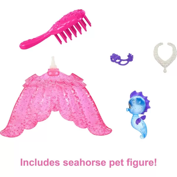 imageBarbie Mermaid Power Doll Set Barbie quotBrooklynquot Fashion Doll with Phoenix Pet ampamp Accessories Mermaid Toy with Interchangeable FinsMalibu