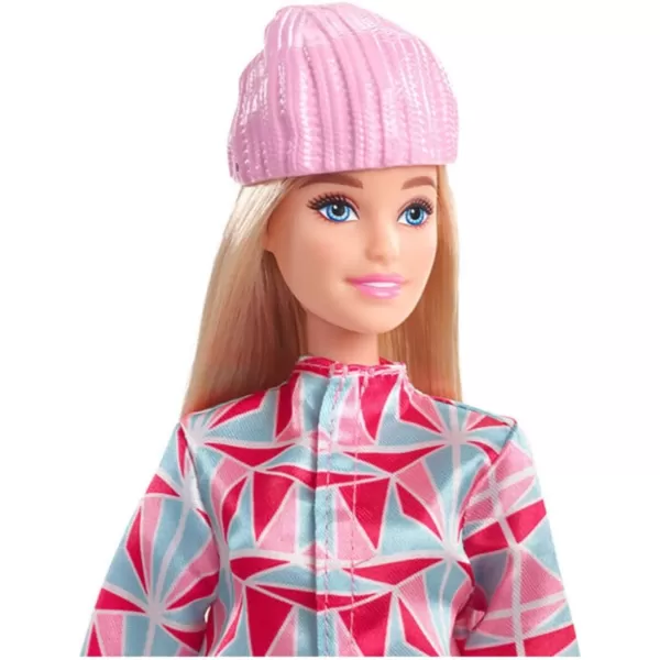 imageBarbie Snowboarder Fashion Doll Winter Sports Theme with Blonde Hair Jacket Pants ampamp Snowboard AccessoriesSnowboarder