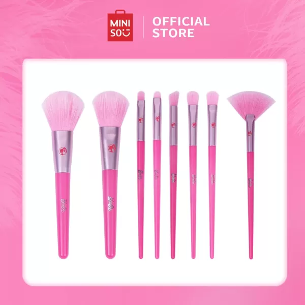 imageMINISO Barbie Collection Makeup Brushes Set 8 pcs