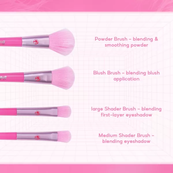 imageMINISO Barbie Collection Makeup Brushes Set 8 pcs