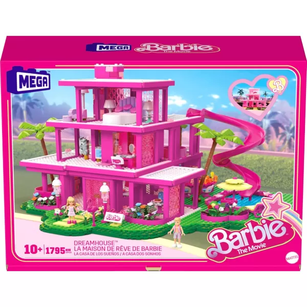 imageMega Construx Barbie Kids Building Toy Set Dream Camper Adventure with 580 Pieces 4 MicroDolls Barbie Pets and Accessories Pink Ages 6 YearsMovie Dreamhouse