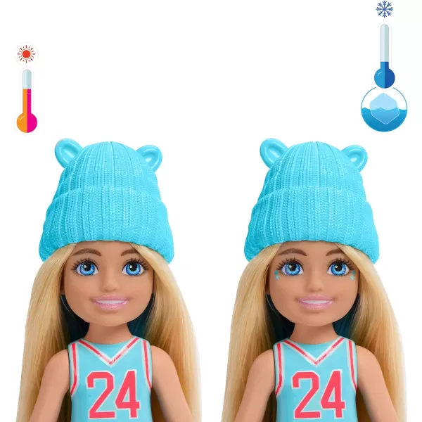 imageBarbie Chelsea Color Reveal Small Doll ampamp Accessories Sporty Series with ColorChange Hair Streak Styles May VaryPink