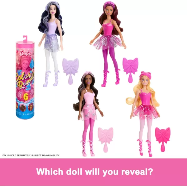 imageBarbie Color Reveal Doll ampamp Accessories Denim Series Patchwork with 6 Surprises Including ColorChange Styles May VaryBallerina