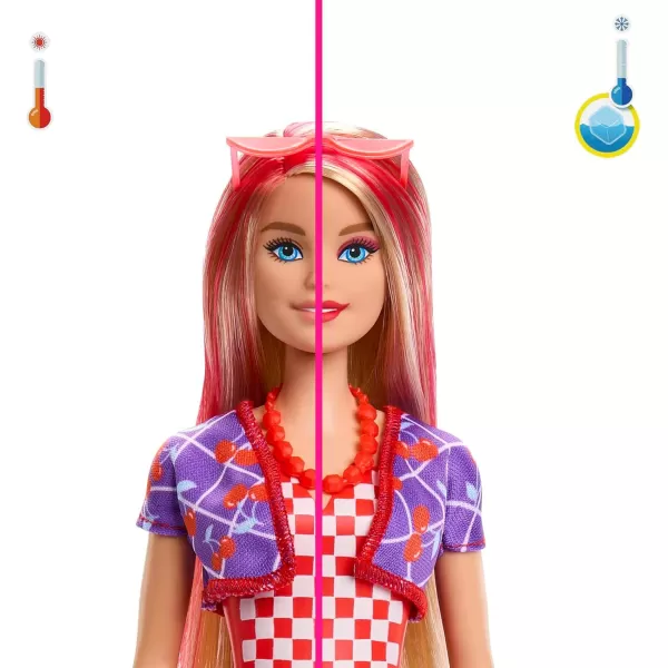 imageBarbie Color Reveal Doll ampamp Accessories Scented Sweet Fruit Series 7 Surprises 1 Barbie Doll Styles May VaryMulticolor