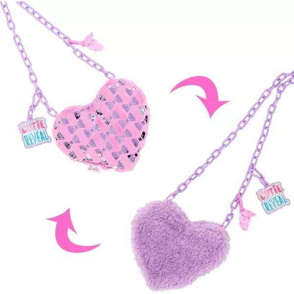 imageBarbie Cutie Reveal Accessories Purse with 5 Surprises Including Reversible Fur ampamp ColorChange Pet Sized for Fashion Dolls Styles May VaryMulticolor