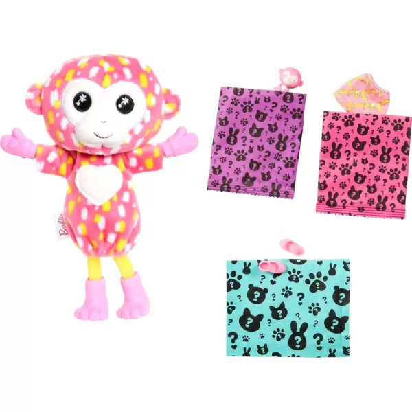 imageBarbie Cutie Reveal Chelsea Small Doll Jungle Series Tiger Plush Costume 7 Surprises Including Mini Pet ampamp Color ChangeMonkey