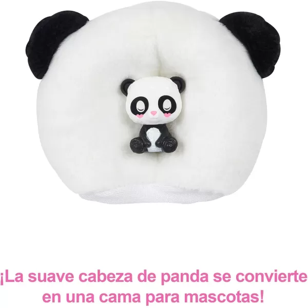 imageBarbie Cutie Reveal Doll Panda Plush Costume 10 Surprises Including Mini Pet ampamp Color Change