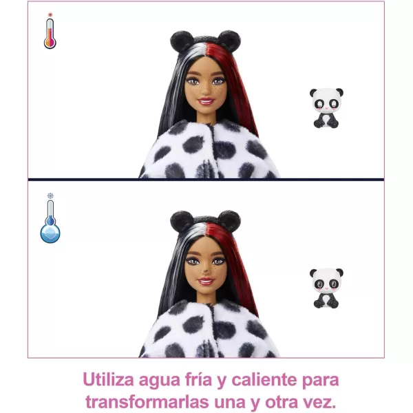 imageBarbie Cutie Reveal Doll Panda Plush Costume 10 Surprises Including Mini Pet ampamp Color Change