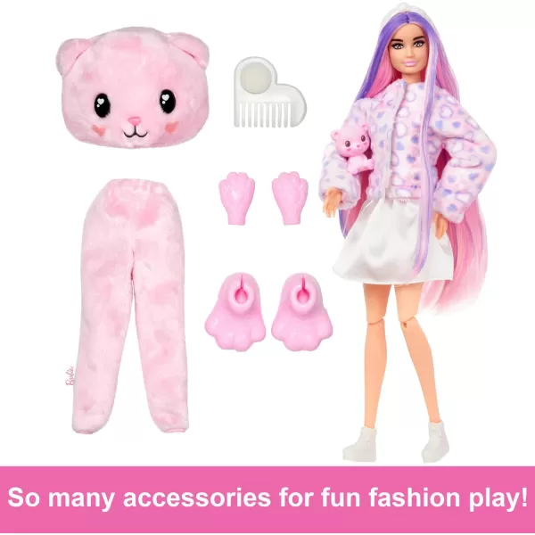 imageBarbie Cutie Reveal Doll with Blonde Hair ampamp Lion Plush Costume 10 Suprises Include Accessories ampamp Pet Styles May VaryTeddy Bear