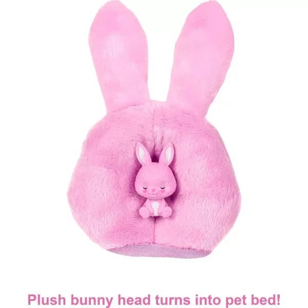 imageBarbie Cutie Reveal Fashion Doll with Bunny Plush Costume ampamp 10 Surprises Including Mini Pet ampamp Color ChangeBunny