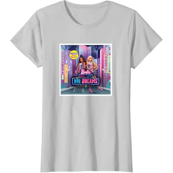 imageBarbie  Big City Big Dreams Poster TShirtSilver Grey