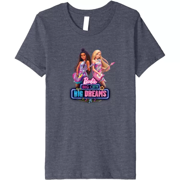 imageBarbie Big City Big Dreams Premium TShirtHeather Blue