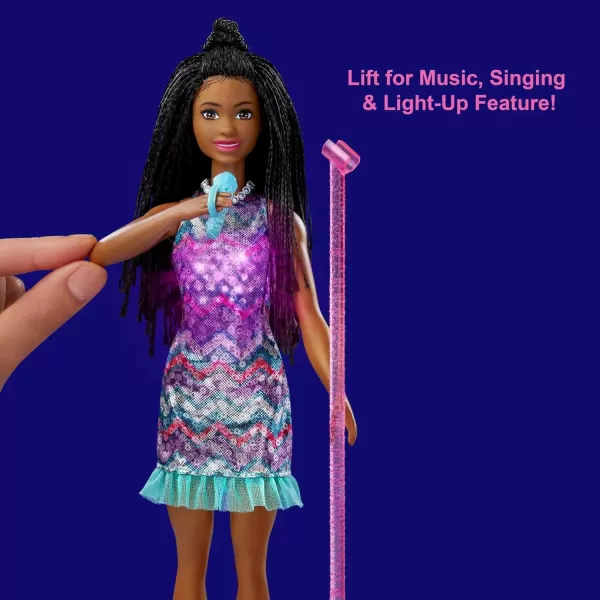 imageBarbie Big City Big Dreams Singing Brooklyn Doll with Music Light Guitar ampamp Accessories Lift Hand to Activate