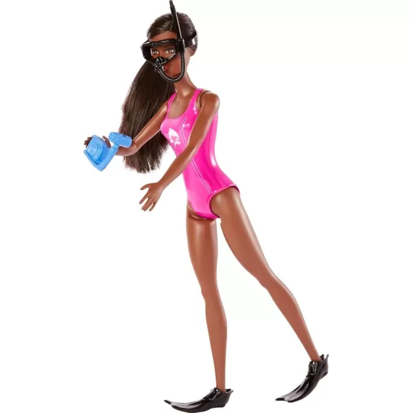 imageBarbie Careers Playset Mobile Lab Set with Blonde Marine Biologist Fashion Doll ampamp 10 Accessories Case Opens for Storage ampamp TravelMulticolor