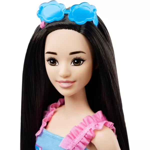 imageBarbie My First Preschool Doll Renee with 135inch Soft Posable Body ampamp Black Hair Plush Squirrel ampamp AccessoriesSquirrel