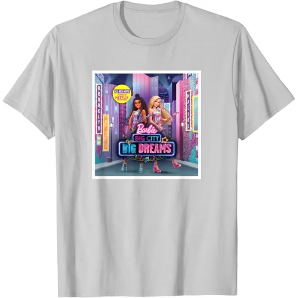 imageBarbie  Big City Big Dreams Poster TShirtSilver Grey