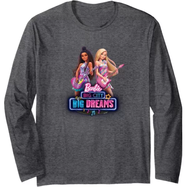 imageBarbie Big City Big Dreams Long Sleeve TShirtDark Heather Grey