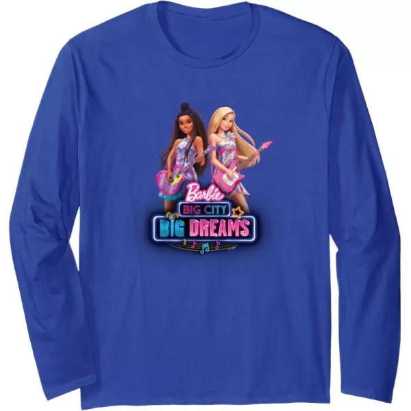 imageBarbie Big City Big Dreams Long Sleeve TShirtRoyal Blue