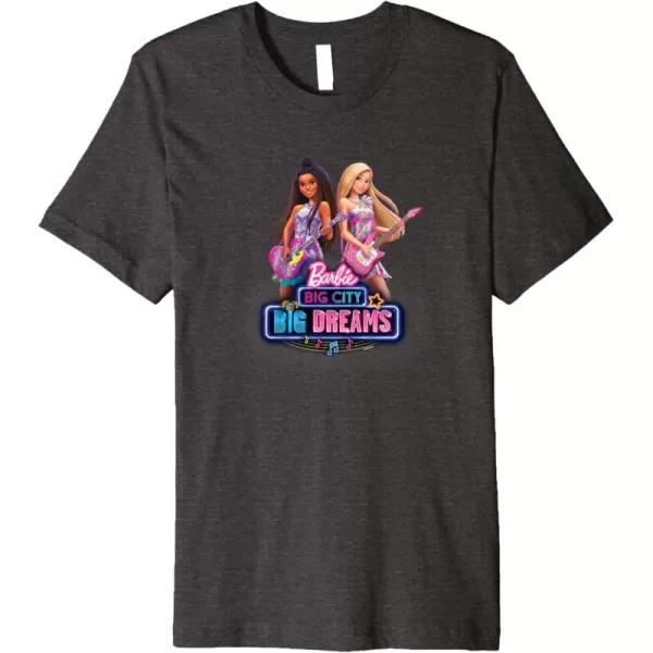 imageBarbie Big City Big Dreams Premium TShirtDark Heather Grey