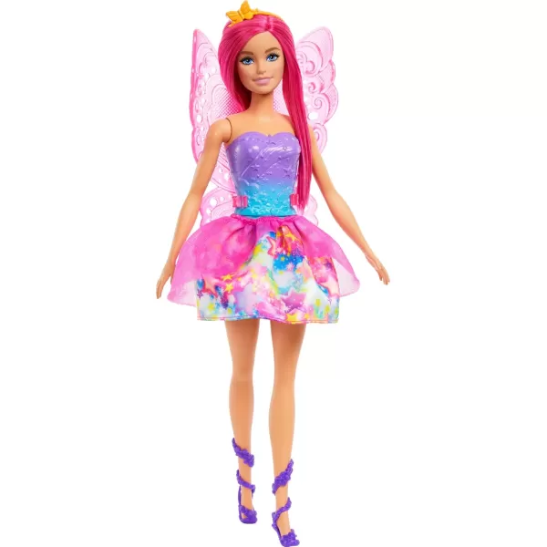 imageBarbie Advent Calendar with Doll ampamp 24 Surprise Accessories Including Unicorn ampamp 3 Pets Transform PinkHaired Fashion Doll into Mermaid Fairy ampamp More